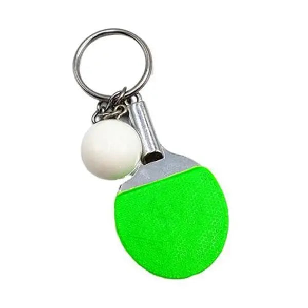 Llavero metálico paleta y pelota tenis de mesa